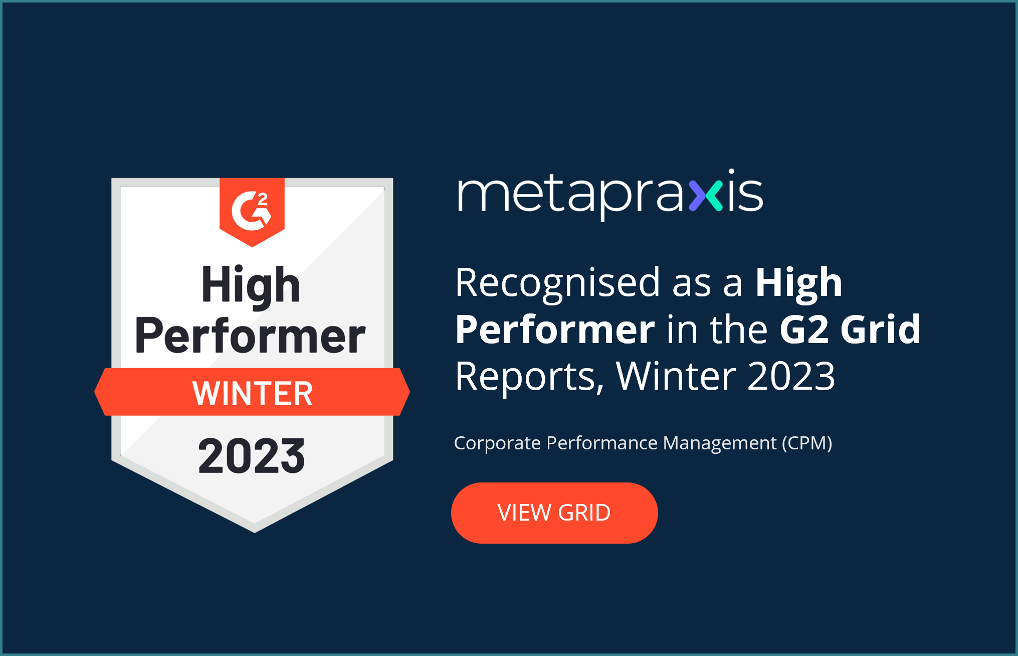 Metapraxis recognized as G2 High Performer